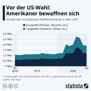Vor der US-Wahl: Amerikaner bewaffnen sich Aktionen