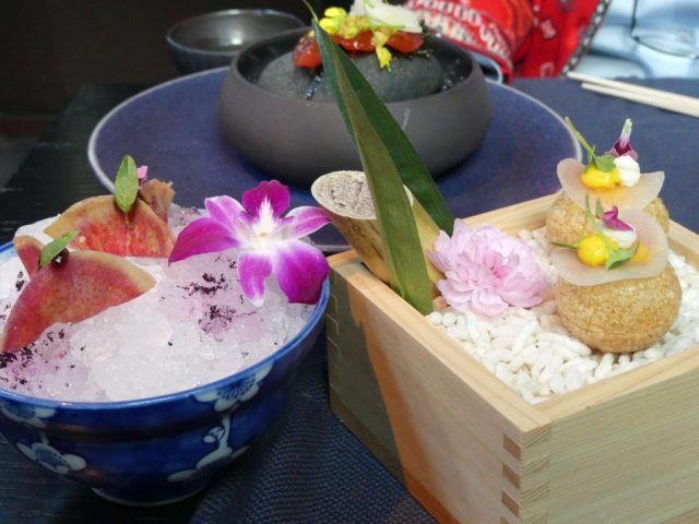 Asiatisch inspiriertes Taiko-Retaurant