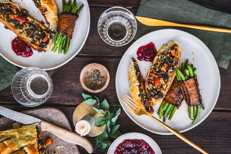 Festmenü mit pflanzlichem Twist