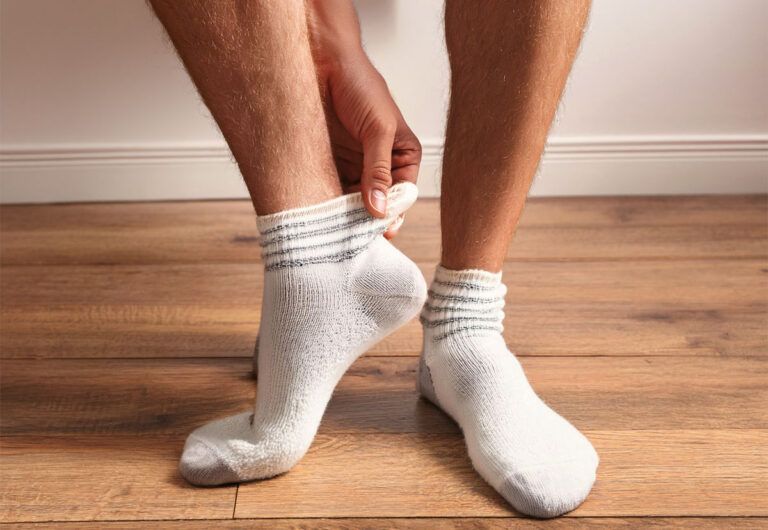 Deutsche Redewendung:“Von den Socken sein“